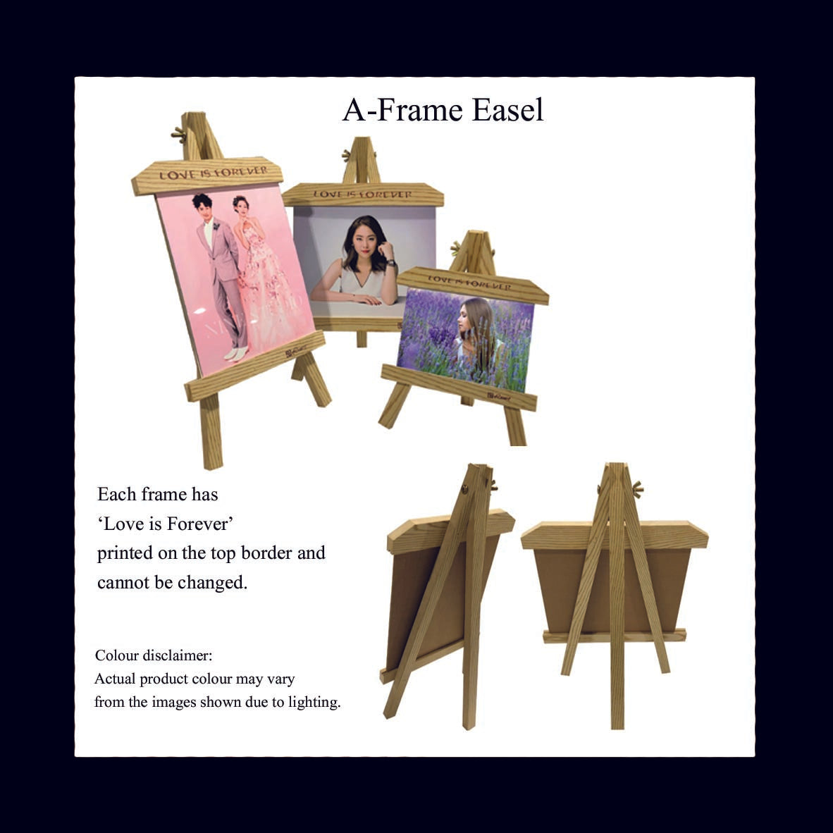 A Frame easel Punchprint Photo Engraving