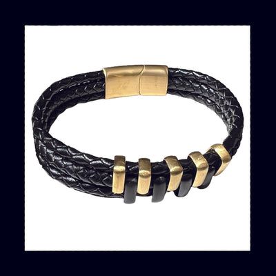Leather Bracelet 019 - Punchprint Photo Engraving