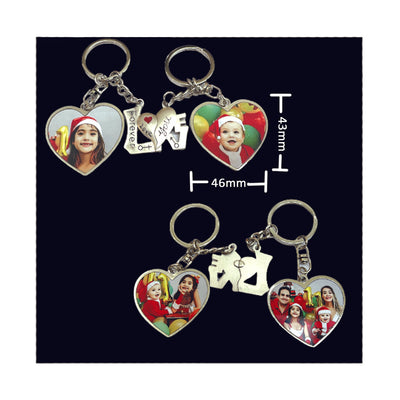 Coloured Forever Love Key ring - Punchprint Photo Engraving