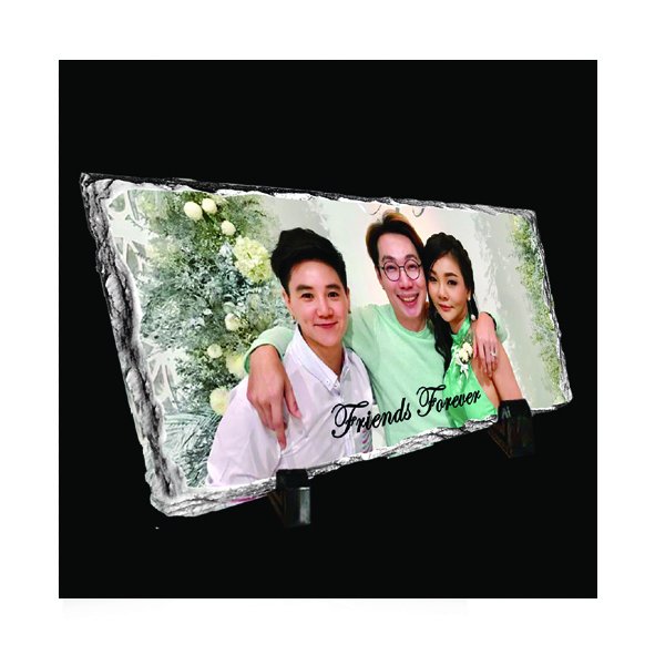 Rock Photo Skinny Rectangle - Punchprint Photo Engraving