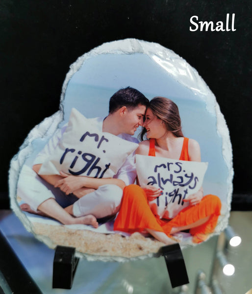 Rock Photo Heart Shape - Punchprint Photo Engraving