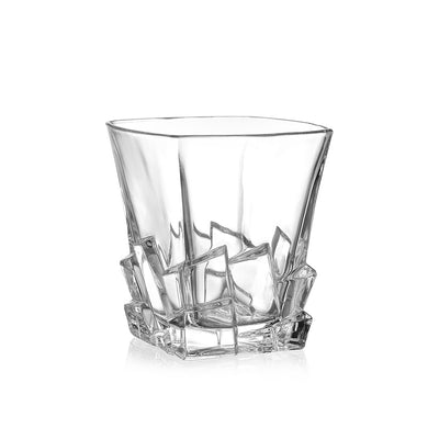 Engravable Whisky glass Rock patterned - Punchprint Photo Engraving