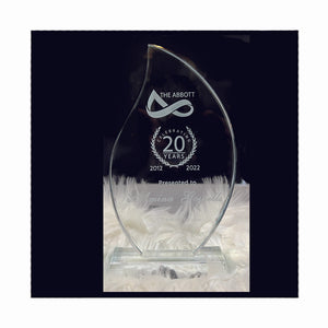 2D Flame Trophy - Punchprint Photo Engraving