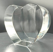 3D Crystal Heart Upright position - Punchprint Photo Engraving