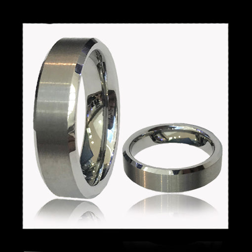Tungsten Ring 003 - Punchprint Photo Engraving